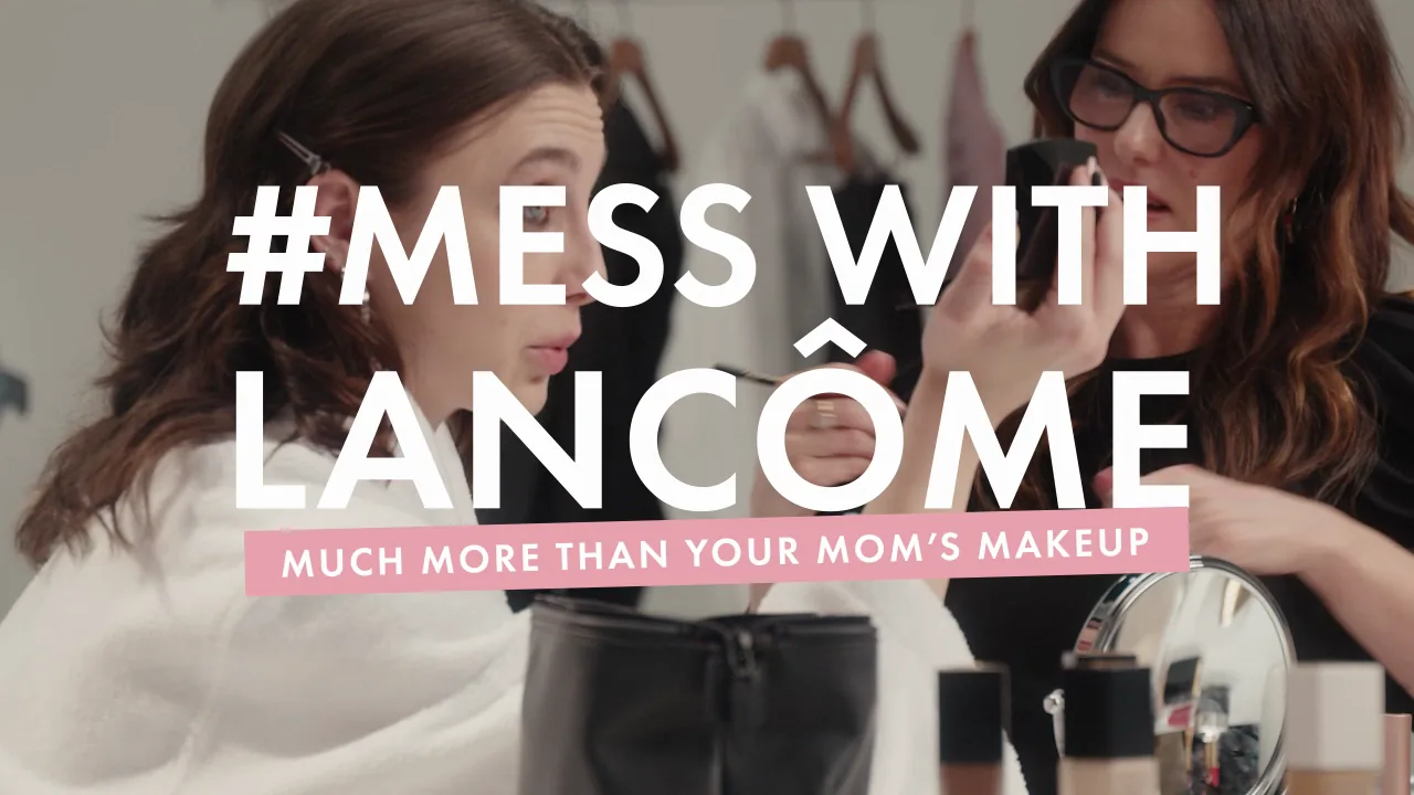 Lancôme #MessWithLancôme — trailer beauté, making-of maquillage et typographie animée, par Fabien Bouadi motion designer Paris