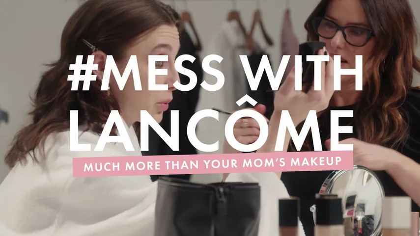 Lancôme #MessWithLancôme — trailer beauté, making-of maquillage et typographie animée, par Fabien Bouadi motion designer Paris