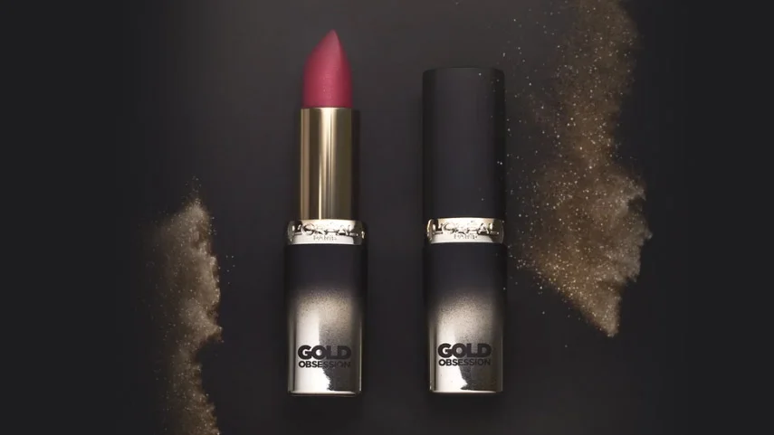 L'Oréal Gold Obsession - Motion design cosmétique et animation particules - Paris
