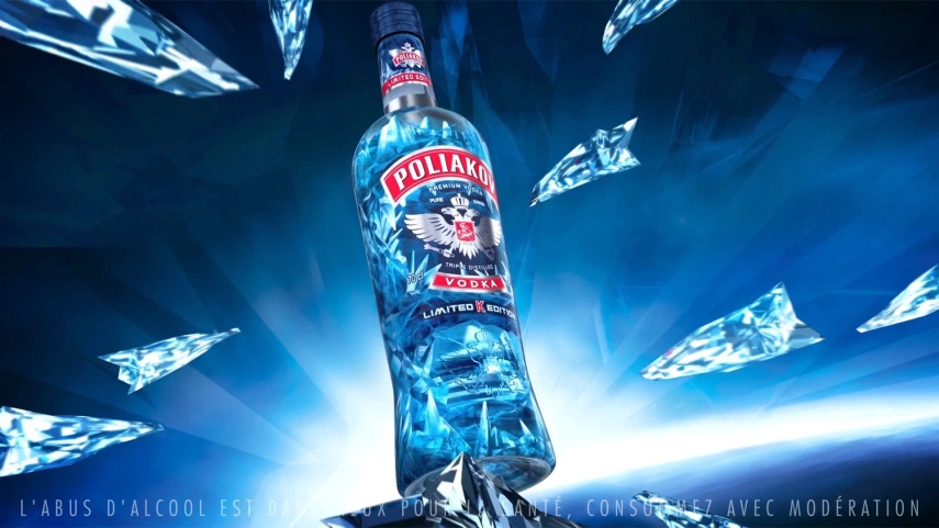 Poliakov - Animation 3D vodka et motion design spiritueux - Paris